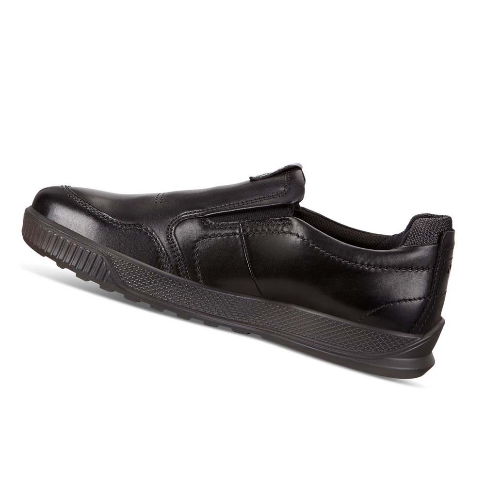 Men's Ecco Byway Slip On Casual Shoes Black | USA 459CTV